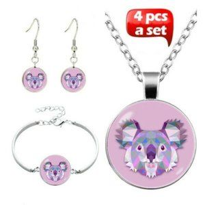 SALE ** NWOT ** 4PC NECKLACE,  BRACELET & EARRINGS SET